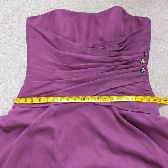 NWT Raspberry Mori Lee Short Formal Dress - Picture 9 of 12